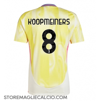 Juventus Teun Koopmeiners #8 Maglia Gara Trasferta Repliche 2024-25 Maniche Corte